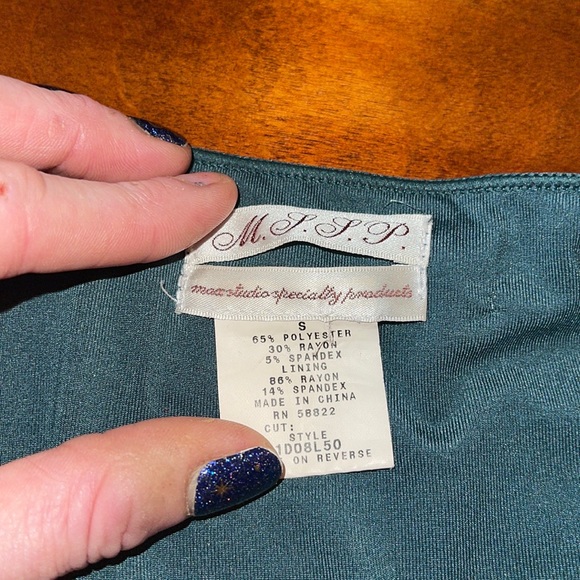 Max Studio Green Ruffle Dress - Picture 5 of 8